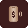 Okcasino online gambling platform logo with dollar sign icon.